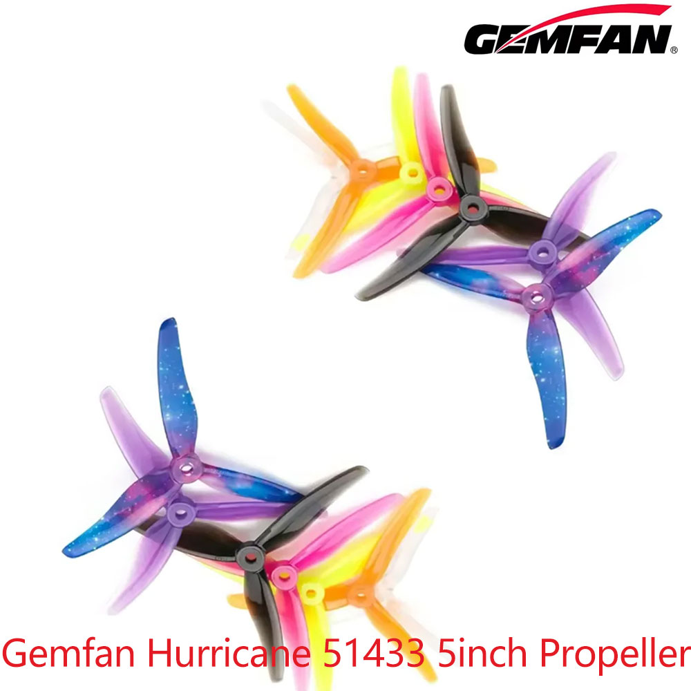 Drone Propeller - 12쌍 Gemfan 허리케인 51433 5인치 5.1X3.5X3